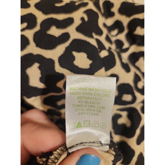 Lilly Pulitzer Palm Beach Fit Leopard-Print Ankle Pants Size 4 - Picture 11 of 11